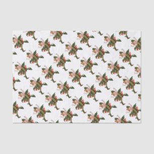 Holly Kerstklep kind Cute Funny Floral Tissuepapier