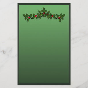 Holly Kerstmis Briefpapier