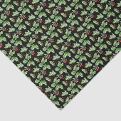 Holly Kerstmis Tissuepapier (Detail)