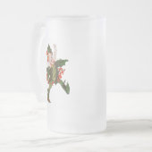 Holly kerstventilator kind Cute  Floral Matglas Bierpul (Voorkant links)