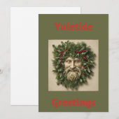 Holly King Blank Flat Vakantie Kaart (Voorkant / Achterkant)