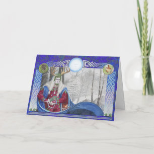 Holly King Feestdagen Kaart