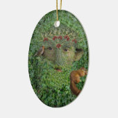 Holly King Green Man Pagan Wiccan Keramisch Ornament (Links)