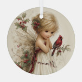 Holly-Kissed Enchantment Glas Ornament (Achterkant)