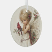 Holly-Kissed Enchantment Glas Ornament (Voorkant Rechts)