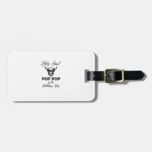 Holly Koe Pop Pop van de Birthday Boy Highland Koe Bagagelabel