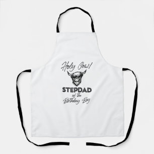 Holly Koe stiefvader van de Birthday Boy Highland Schort