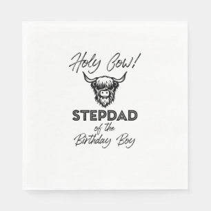 Holly Koe stiefvader van de Birthday Boy Highland Servet