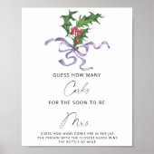 Holly krans - Raad hoeveel kurken Poster (Voorkant)