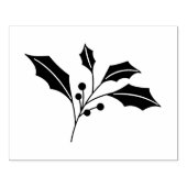 Holly Leaf Christmas Stamp – DIY Craft Rubber  Rubberstempel (Afrduk)