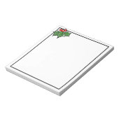 Holly Leaves en bessen | Kerstman Notitieblok (Gedraaid)