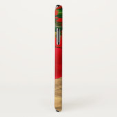 Holly Leaves en Red Bow Monogram Case-Mate iPhone Case (Achterkant / rechts)