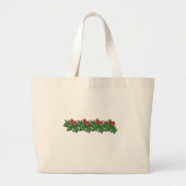 Holly Leaves, Holly berries, Kerstmis Grote Tote Bag (Voorkant)