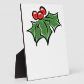 Holly Leaves, Holly berries, prettige vakantie bot Fotoplaat (Zijkant)