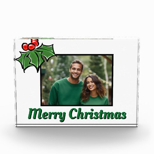  Holly Leaves Holly bessen foto template (Voorkant)