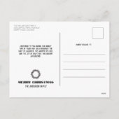  Holly Leaves krans Kerstmis Feestdagenkaart (Achterkant)