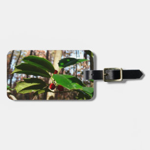 Holly left I Holiday Botanical Bagagelabel