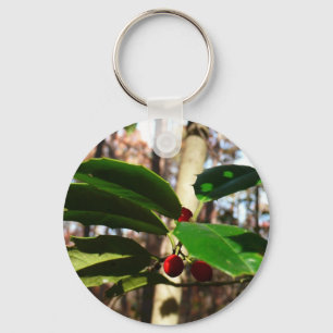 Holly left I Holiday Botanical Sleutelhanger
