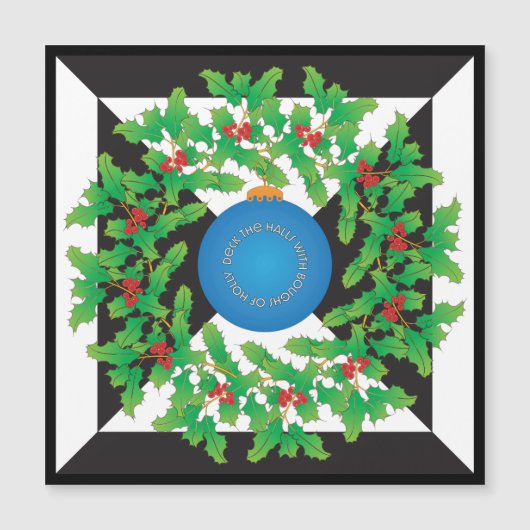 Holly Magnet Kaart (Voorkant)