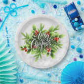 Holly Merry Bord kerstpapier (Feest)