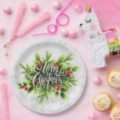 Holly Merry Bord kerstpapier (Feest)