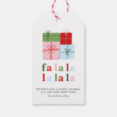 Holly Merry & Bright Vakantie Cadeaulabel (Achterkant)