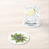 Holly Merry Onderzetter kerstpapier (Insitu)