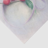 Holly met kerstmis met Bow Pastel Tissuepapier (Detail)