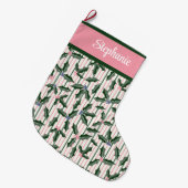 Holly met naam grote kerstsok (Voorkant (Hangend))