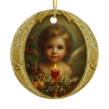 Holly Night 2025 – Angel Keepsake Ornament 