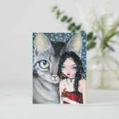 Holly Night - Briefkaart (Staand voorkant)