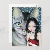 Holly Night - Briefkaart (Voorkant / Achterkant)