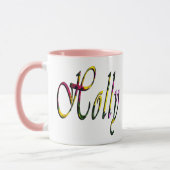 Holly, Nom, Logo, Mug Combo Rose (Gauche)