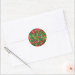 Holly on Christmas Plaid 3<br><div class="desc">Sel et baies sur l'autocollant de Noël Plaid.</div>