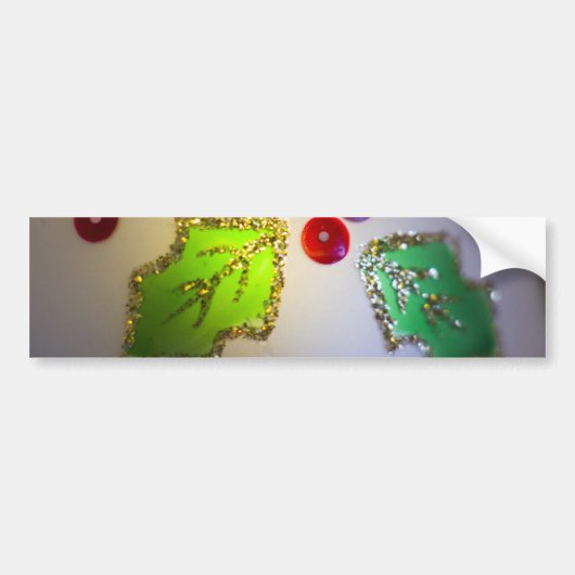 Holly Ornament Bumpersticker (Voorkant)