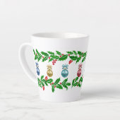 Holly Ornamenten Latte Mok (Linkerhoek)