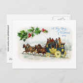 Holly, Paarden en Stagecoach Briefkaart (Voorkant / Achterkant)