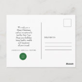 Holly Pine & Berry | Vakantiegroet Briefkaart (Achterkant)