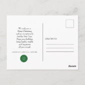 Holly Pine & Berry | Vakantiegroet Briefkaart (Achterkant)