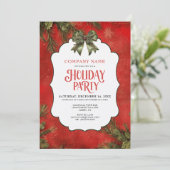 Holly Pine Company Christmas Party Invitation (Debout devant)