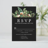 Holly Pine Winter Wedding RSVP maaltijdopties (Staand voorkant)