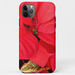 Holly Point Poinsettias Holiday Floral iPhone 11 Pro Max Hoesje
