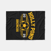Holly Pond Broncos Soccer Byll 2025  Fleece Deken (Voorkant (Horizontaal))