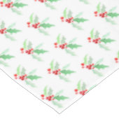 Holly Red berries waterverf kerst Tafelkleed (Gekanteld)