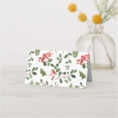 Holly Red Berry kerstbruiloft (Achterkant)