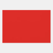 Holly Red en Winter Blue Solids Inpakpapier Vel (Voorkant)