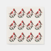 Holly Robins Festive Bird Pattern Servet (Voorkant)