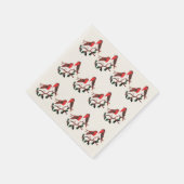Holly Robins Festive Bird Pattern Servet (Hoek)