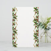 Holly Side Border Briefpapier (Staand voorkant)