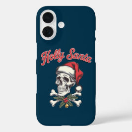 Holly Skull iPhone 16 Hoesje